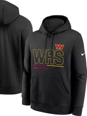 Nike Mens Washington Commanders City Code Club Fleece Hoodie Sweatshirt Large